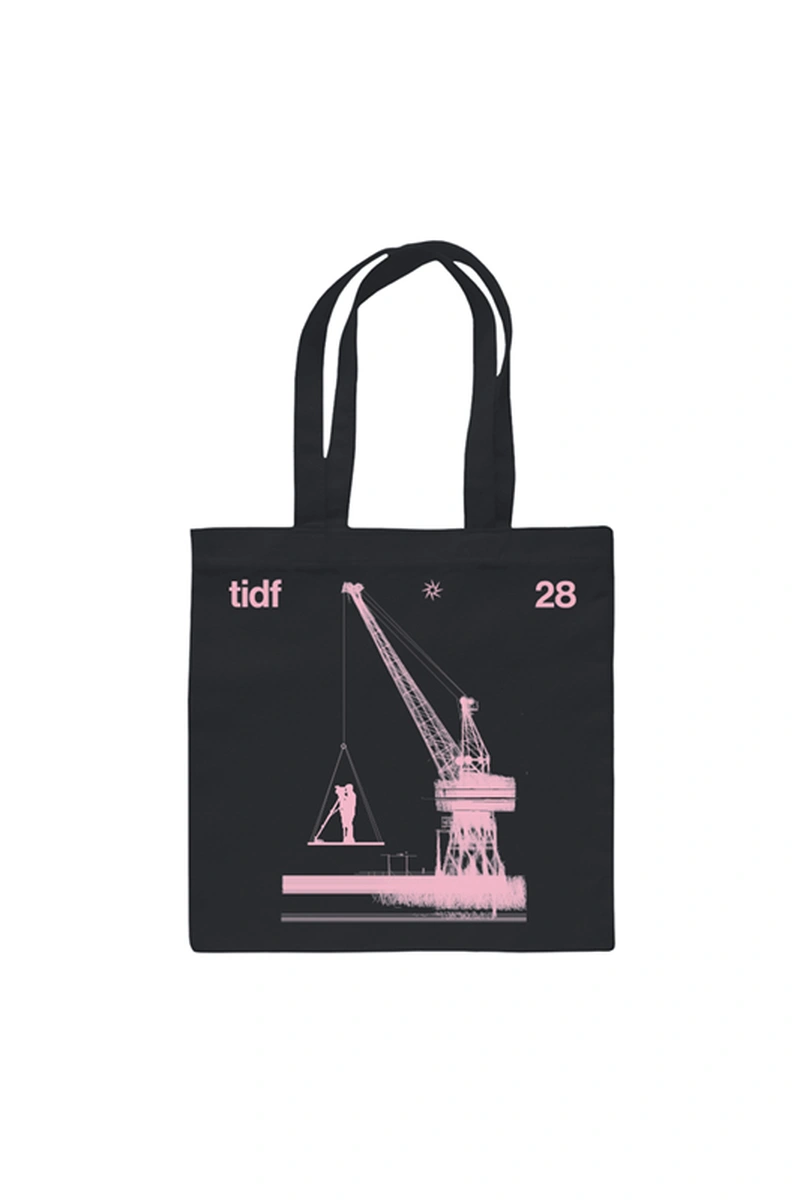 Συλλεκτική τσάντα 28ο Διεθνές Φεστιβάλ Ντοκιμαντέρ Θεσσαλονίκης Μαύρο-Ροζ